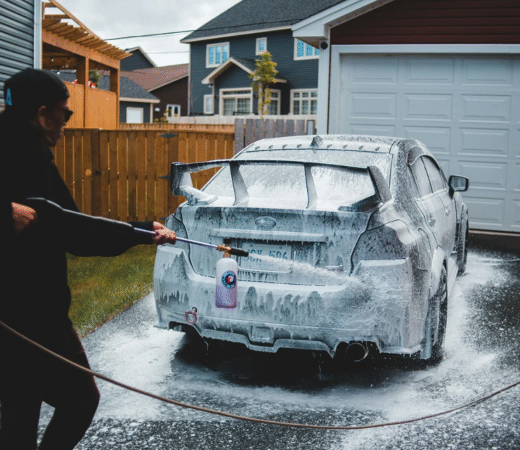 I will wash your car to a perfect shine